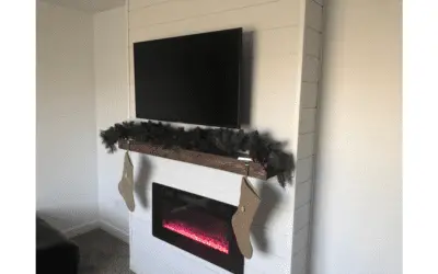 DIY Electric Fireplace For Under $500